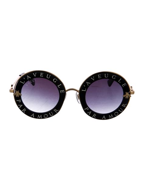 l aveugle par amour gucci sunglasses replica|Gucci Round.